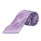 THE FESTIVE PINK CANDY CANE STRIPED TIE